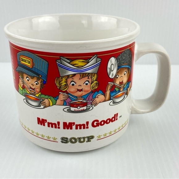 Campbells Soup Mugs 1998 Vintage Collectible Professions Mugs Set of 2 - 14 oz - Picture 4 of 8